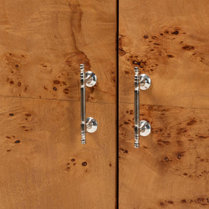 Baxton Studio bali Valora Modern Natural Mappa Burl Wood 2-Door Console Cabinet - Unique Storage & Display Solution SVN-1308B-Natural Burl-Nebu-2DR-Cabinet