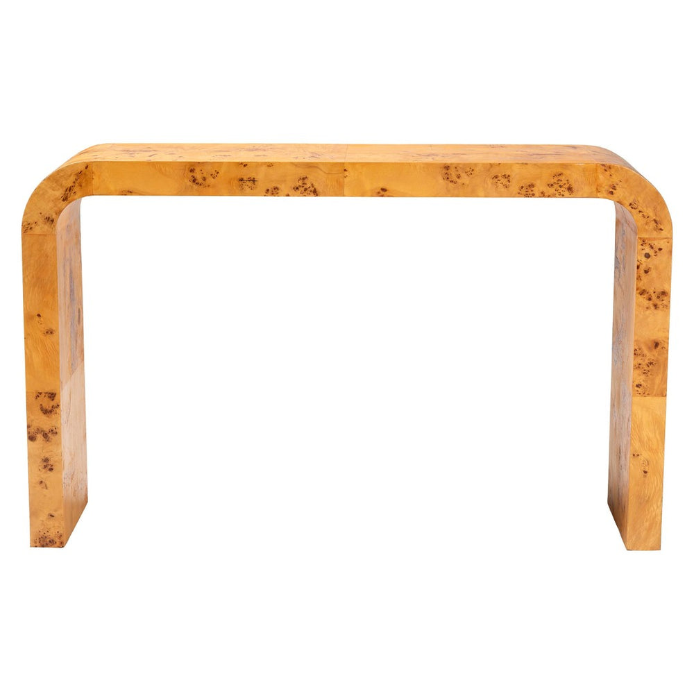 Baxton Studio bali Revelle Console Table - Artisan Crafted Natural Burl Wood Accent for Modern Living Spaces, 51" W SVN-14-Natural Burl Op1-Console Table