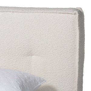 Baxton Studio Baxton Studio Laverick Cream Boucle Queen Platform Bed - Modern Elegance with Tufted Headboard BBT61214-Cream-Queen