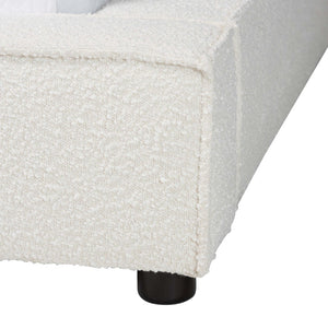 Baxton Studio Baxton Studio Bardia Cream Boucle Queen Platform Bed - Modern Design with Wide Railing & Comfort BBT61216-Cream-Queen