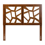 Baxton Studio Accorsa Modern Walnut Brown Finished Wood King Size Headboard