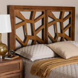 Baxton Studio Accorsa Modern Walnut Brown Finished Wood King Size Headboard