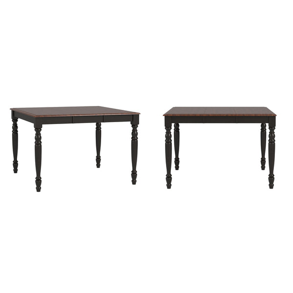 Austin Solid Rubberwood Counter Dining Table with Distressed Finish for Kitchen Spaces