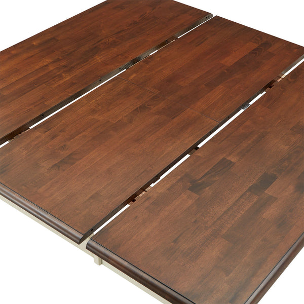 Austin Solid Rubberwood Counter Dining Table with Distressed Finish for Kitchen Spaces