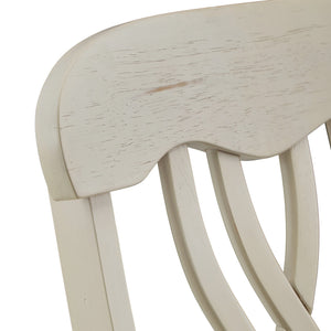 Austin Solid Rubberwood Dining Chair Set with Carved Back and Turned Legs Classic Style