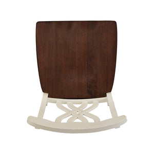 Austin Solid Rubberwood Dining Chair Set with Carved Back and Turned Legs Classic Style