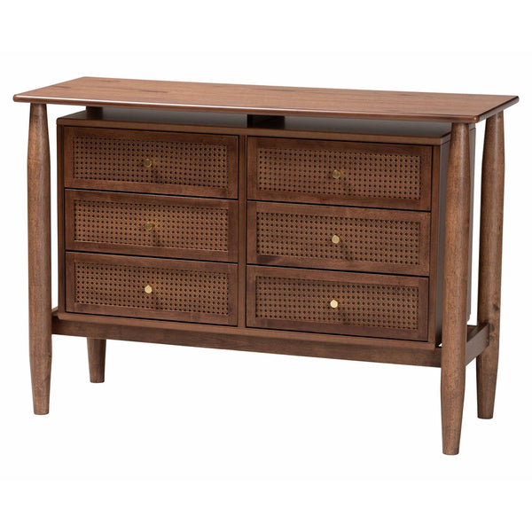Baxton Studio Baxton Studio Alyssa Japandi King Size Bedroom Set - Modern Walnut Brown Wood, 3-Piece Retreat SW8598-Walnut-3PC King Bedroom set