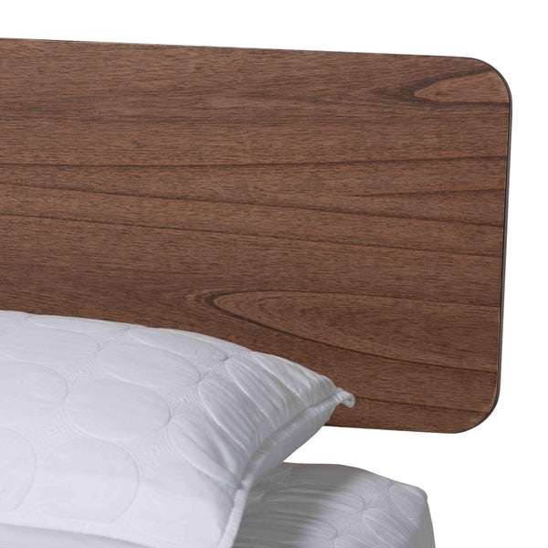 Baxton Studio Baxton Studio Alyssa Japandi Wood Platform Bed - Modern Design with Sturdy Support for Tranquil Sleep Queen SW8598-Walnut-Queen