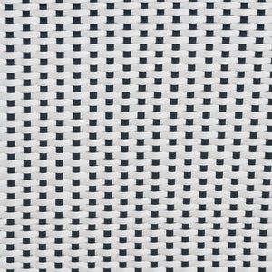 Baxton Studio bali Genica Classic French Bistro Chair - Two-Tone Navy & White Weaving, Natural Rattan Elegance DC613-Rattan-Navy/White-DC No Arm