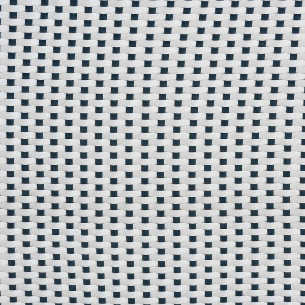 Baxton Studio bali Genica Classic French Two-Tone Weaving and Natural Rattan 2-Piece Counter Stool Set for Charm Navy DC613-Rattan-Navy/White-CS No Arm