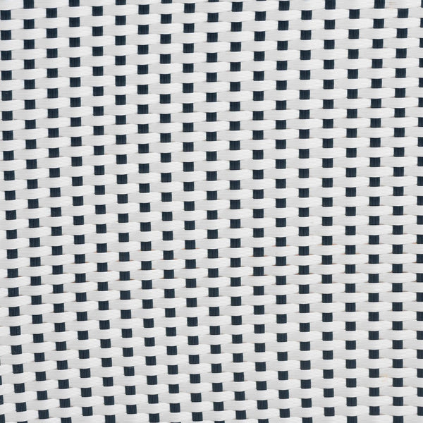 Baxton Studio bali Genica Classic French Two-Tone Rattan Bar Stool for Indoor and Outdoor Chic Comfort Seating Navy DC613-Rattan-Navy/White-BS No Arm