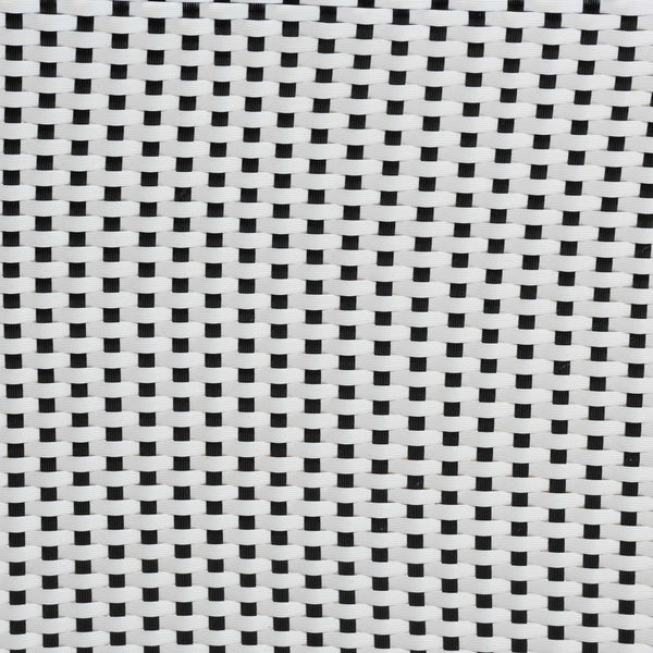 Baxton Studio bali Genica Classic French Two-Tone Weaving and Natural Rattan 2-Piece Counter Stool Set for Charm Black DC613-Rattan-Black/White-CS No Arm