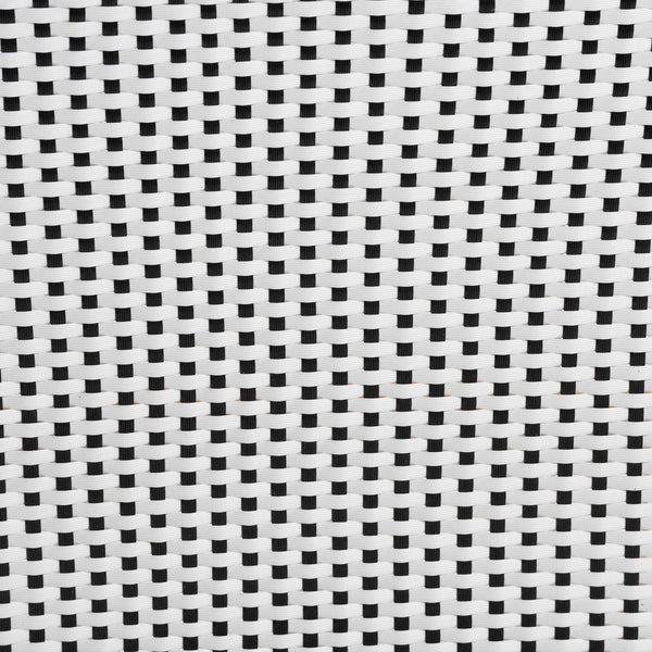 Baxton Studio bali Genica Classic French Two-Tone Rattan Bar Stool for Indoor and Outdoor Chic Comfort Seating Black DC613-Rattan-Black/White-BS No Arm