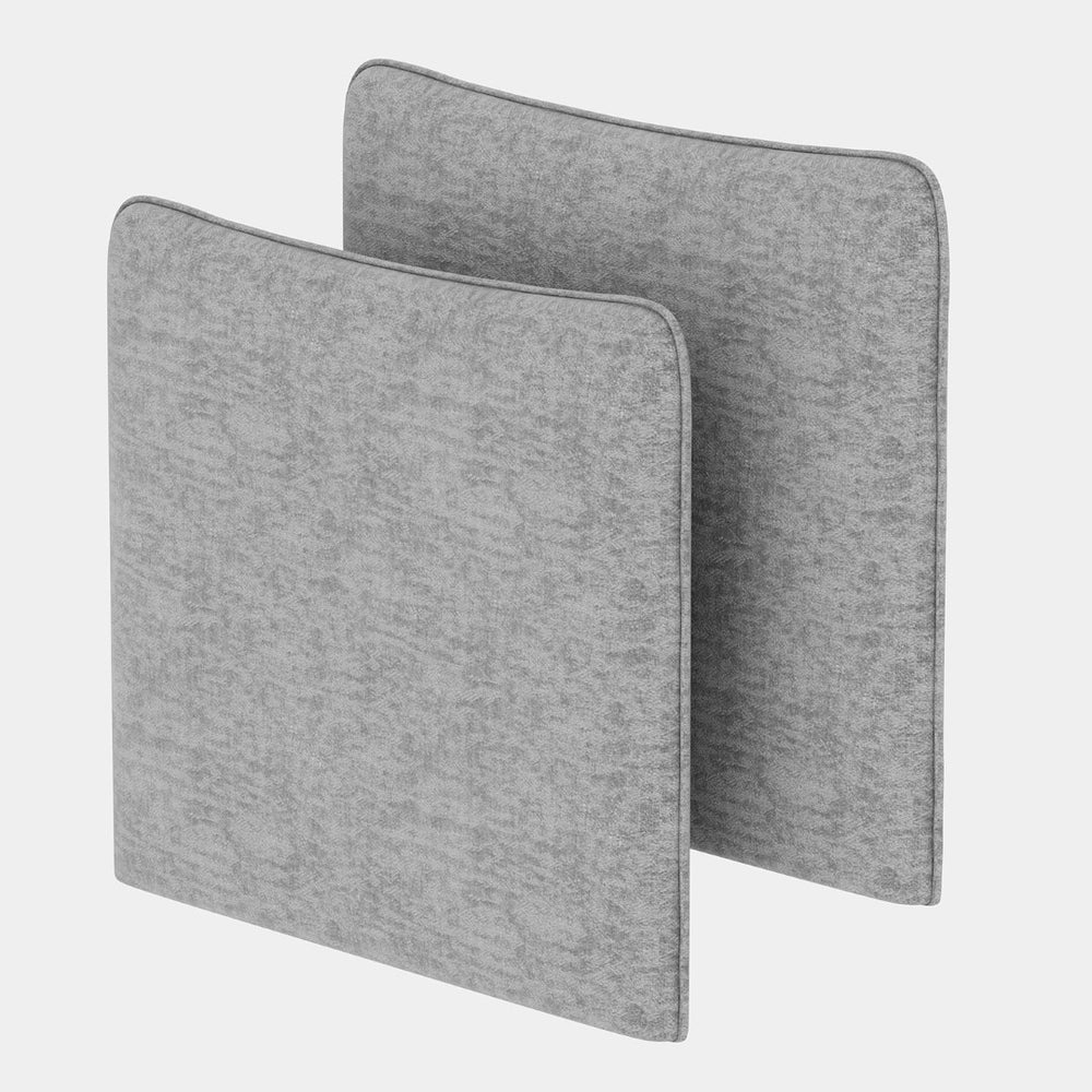 English Elm Side Armrest Pair for Sectional Sofa Solid Wood Frame Polyester Upholstered Modular Set W680P195855