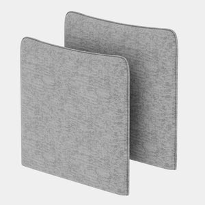 English Elm Side Armrest Pair for Sectional Sofa Solid Wood Frame Polyester Upholstered Modular Set W680P195855