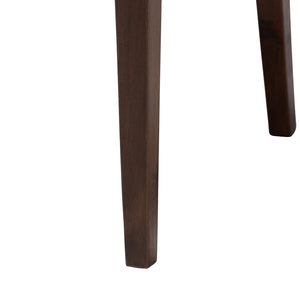 Baxton Studio bali Zaila Bohemian Dining Chair - Light Honey Rattan & Dark Brown Wood, Ergonomic Comfort Design MD-39691 Zia-Dark Brown/Rattan Honey-DC