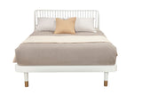 IDEAZ White Marshmallow Slat Back Platform Bed White 1396APB