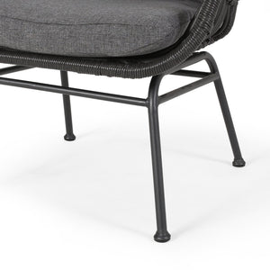 English Elm Tapscott All-weather Rattan Outdoor Accent Chairs Set of 2 with Cushions 65044.00GRY