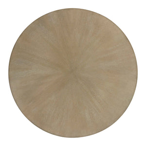 English Elm Sadie Reclaimed Greige Round Coffee Table 36" Dia, 16.5"H — Durable Veneer Top, 75 lb Capacity B035P341174