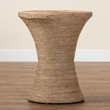 bali & pari Cady Japandi Natural Seagrass Side Table