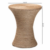 bali & pari Cady Japandi Natural Seagrass Side Table