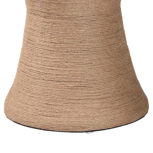 Baxton Studio bali Cady Japandi Natural Jute Side Table - Elegant Hourglass Design for Cozy Living Spaces & Nooks F242-FT1-Side Table