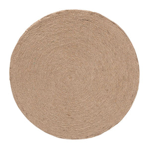 Baxton Studio bali Cady Japandi Natural Jute Side Table - Elegant Hourglass Design for Cozy Living Spaces & Nooks F242-FT1-Side Table