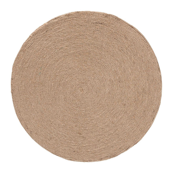 Baxton Studio bali Cady Japandi Natural Jute Side Table - Elegant Hourglass Design for Cozy Living Spaces & Nooks F242-FT1-Side Table