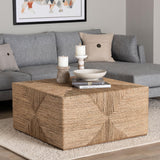 bali & pari Nakita Japandi Natural Seagrass Coffee Table