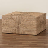 bali & pari Nakita Japandi Natural Seagrass Coffee Table