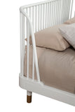 IDEAZ White Marshmallow Slat Back Platform Bed White 1397APB