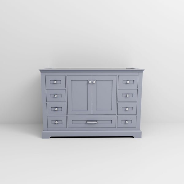 English Elm Dark Grey Single-Sink Vanity 48" W - Modern Design With Soft-Close Doors, Ample Storage & Durability B2731P258210
