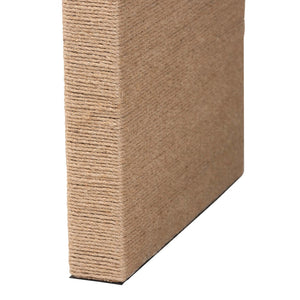 Baxton Studio bali Eviana Japandi Waterfall Console Table - Handcrafted Natural Jute for Modern Entryway Warmth F242-FT4-Console Table