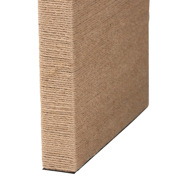 Baxton Studio bali Eviana Japandi Waterfall Console Table - Handcrafted Natural Jute for Modern Entryway Warmth F242-FT4-Console Table