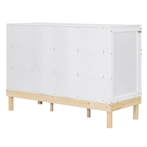 English Elm Queen Murphy Wall Bed Solid Pine Cabinet with Drawer Modern Space Saving Design White N708P243886K