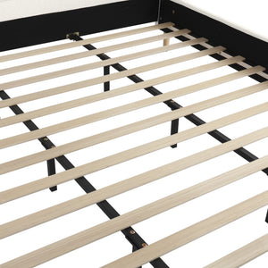 English Elm Christopher Knight Home® - King Size Upholstered Platform Bed With Wingback Headboard, Soft Boucle Fabric, Modern Design N757P246188W