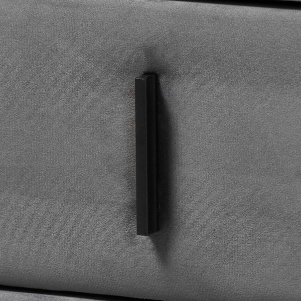 Baxton Studio Baxton Studio Etienne Velvet Dresser in Slate Grey - Modern 6-Drawer Storage & Stylish Design BBT2047 A3-Dark Grey-Dresser