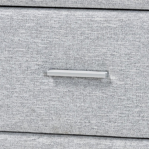 Baxton Studio Baxton Cadmus Modern Light Grey Channel-Tufted 4-Piece Queen Bedroom Set with Stylish Comfort BBT61237-Light Grey-Queen 4PC Bedroom Set