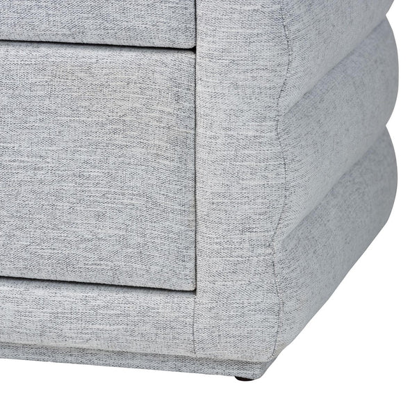 Baxton Studio Baxton Studio Cadmus 4-Piece Modern Bedroom Set with King Bed, Dresser & Nightstands in Grey Fabric BBT61237-Light Grey-King 4PC Bedroom Set