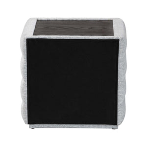 Baxton Studio Baxton Studio Cadmus Modern Light Grey Nightstand – Stylish Channel-Tufted Design & 2-Drawer Storage BBT3224.11 A1-Light Grey-NS