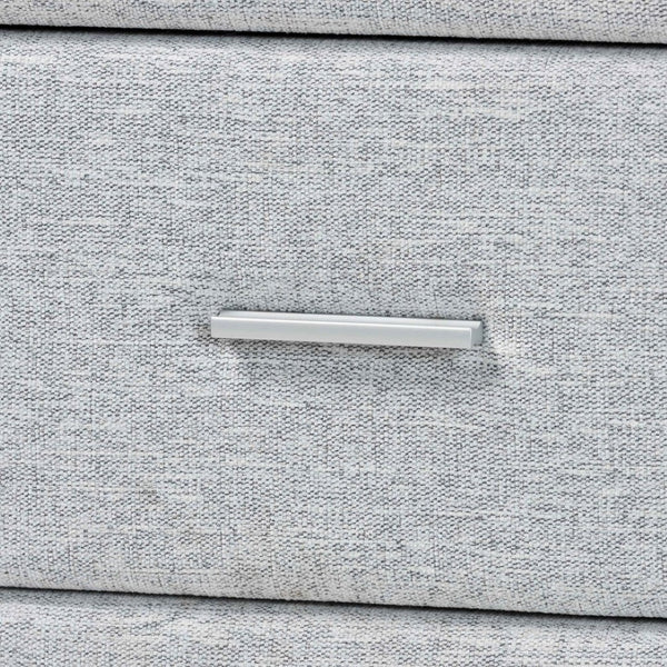 Baxton Studio Baxton Studio Cadmus Light Grey Channel-Tufted Dresser with 4 Drawers for Stylish Bedroom Storage BBT2053.11 A1-Light Grey-Dresser