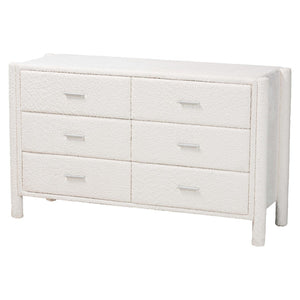 Baxton Studio Baxton Laria Plush King Size 5-Piece Bedroom Set in Soft White Teddy-Bear Fabric for Modern Elegance BBT61176 A1-White-King 5PC Bedroom Set