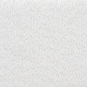 Baxton Studio Laria Modern White Teddy-Bear Fabric Queen Size Platform Bed