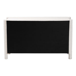 Baxton Studio Baxton Studio Laria Plush White Teddy-Bear Fabric 6-Drawer Dresser for Modern Elegant Spaces BBT2054 A1-White-Dresser