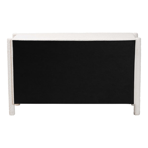 Baxton Studio Baxton Studio Laria Plush White Teddy-Bear Fabric 6-Drawer Dresser for Modern Elegant Spaces BBT2054 A1-White-Dresser