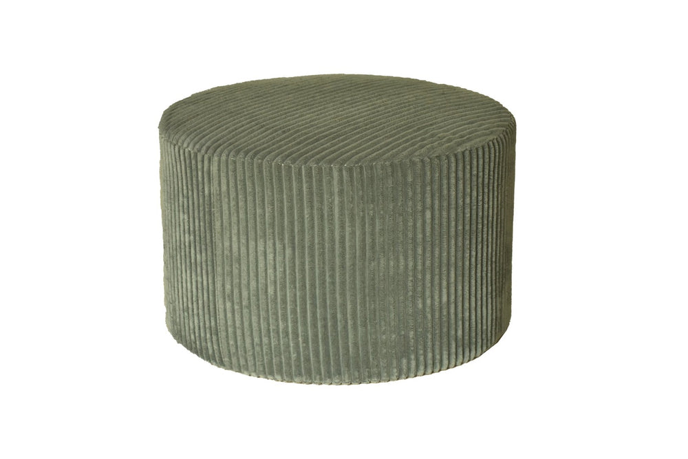 English Elm Corduroy Cube Ottoman Ribbed Upholstery Footrest for Living Room or Bedroom Seating Dark Green B2748P475988