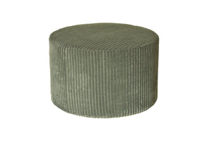 English Elm Corduroy Cube Ottoman Ribbed Upholstery Footrest for Living Room or Bedroom Seating Dark Green B2748P475988