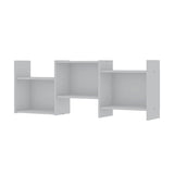 Manhattan Comfort Hampton Mid-Century Modern Wall Décor Shelves White 13PMC1