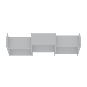 Manhattan Comfort Hampton Mid-Century Modern Wall Décor Shelves White 13PMC1