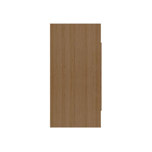 Manhattan Comfort Hampton Mid-Century Modern Wall Décor Shelves Maple Cream 13PMC5